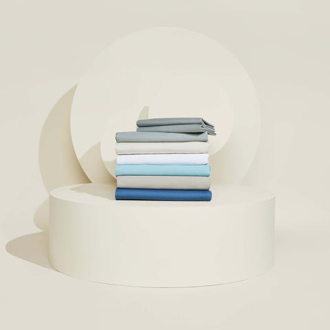 Collection of colors for the Slumber Cloud Essential Sheet Set with temperature regulation technology